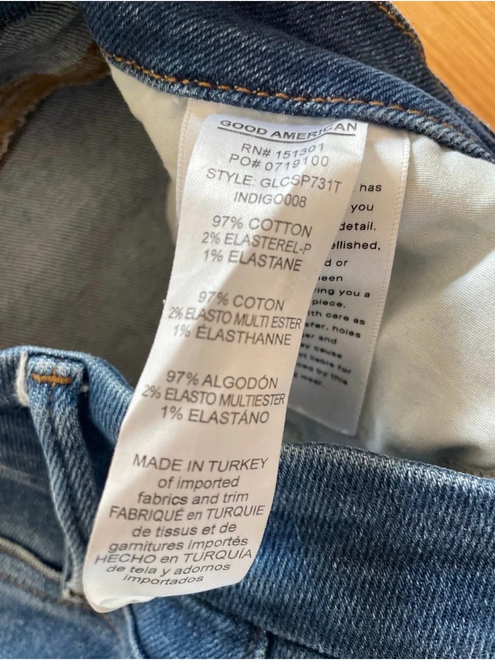 Good American Good Legs Skinny Jeans.